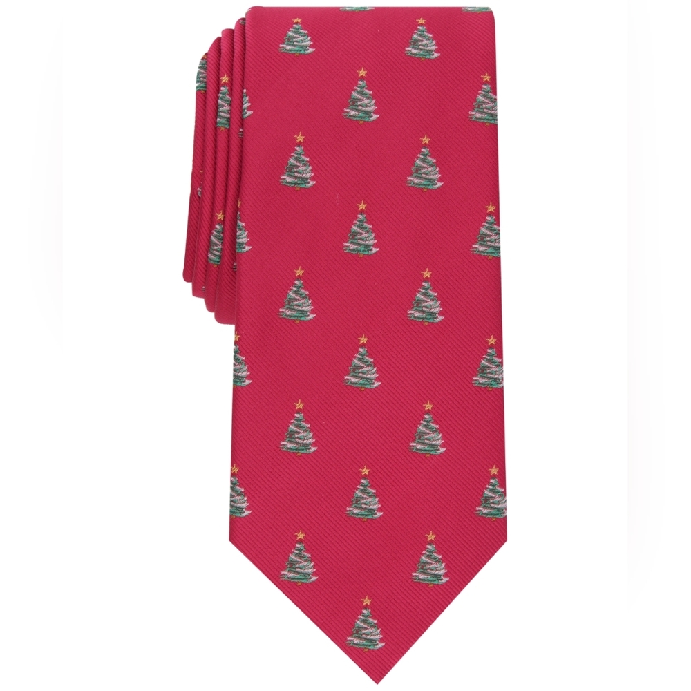 Club Room Men's Holiday Tree Tie,
